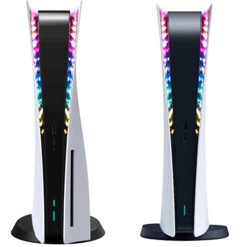 Bande lumineuse LED RGB pour console PS5 Pro/Slim/Standard, 8 couleurs, 400+ effets, décoration DIY, lumières d'ambiance de jeu pour PS5