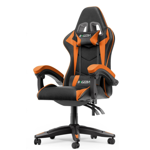 Dowinx – Chaise de gaming ergonomique en cuir PU, fauteuil de bureau inclinable avec support lombaire énergétique, idéale pour E-sport et ordinateur